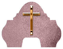 DARAY-L-510-CP-SH-OR Copper Single Cross Shimmer Orchid